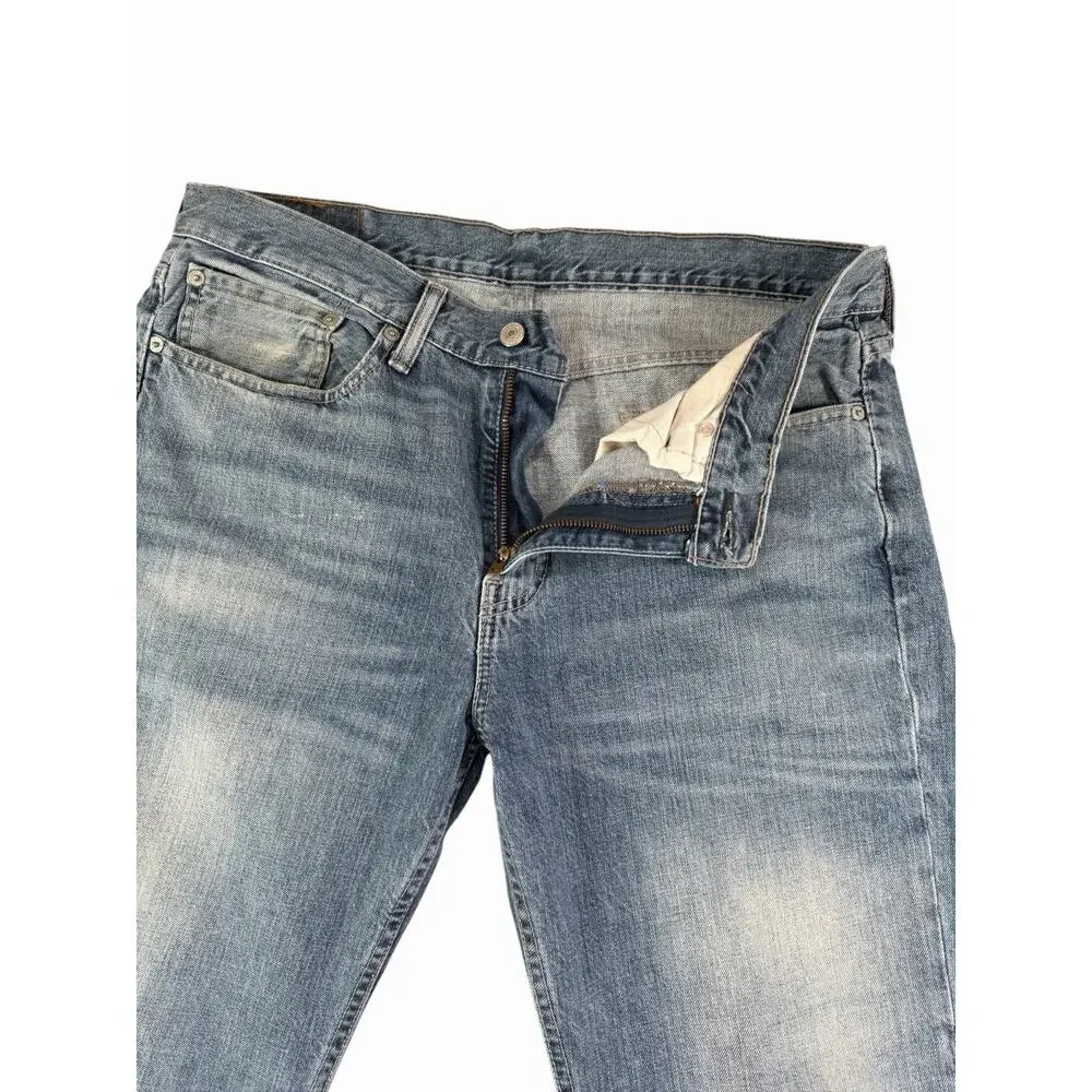 Levi’s 514 Straight Fit Jeans Men’s 34x30 Light Wash Blue Denim Cotton